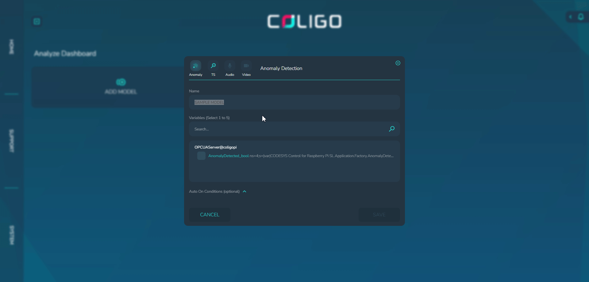 Adding an Auto On condition
